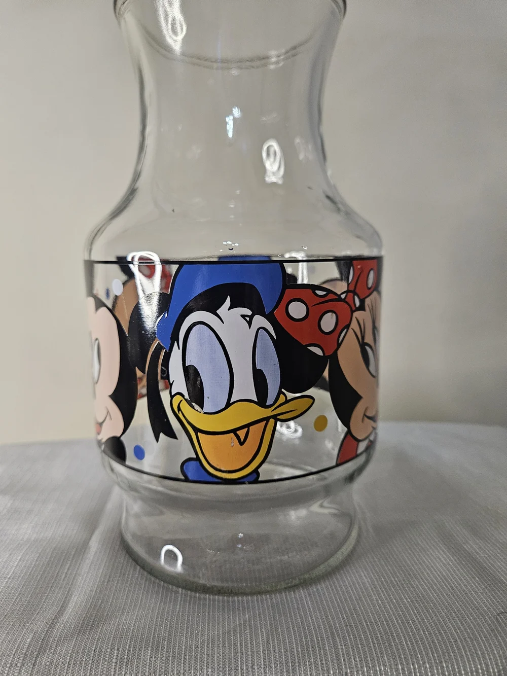 Vintage Anchor Hocking‎ Disney Juice Glass Carafe